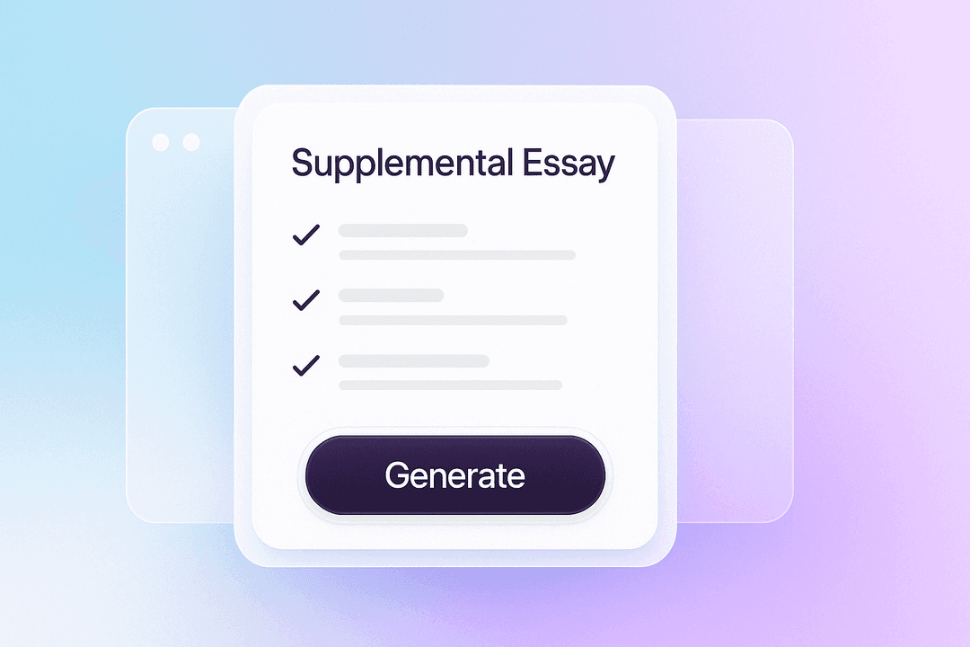 Supplemental Essay Generator
